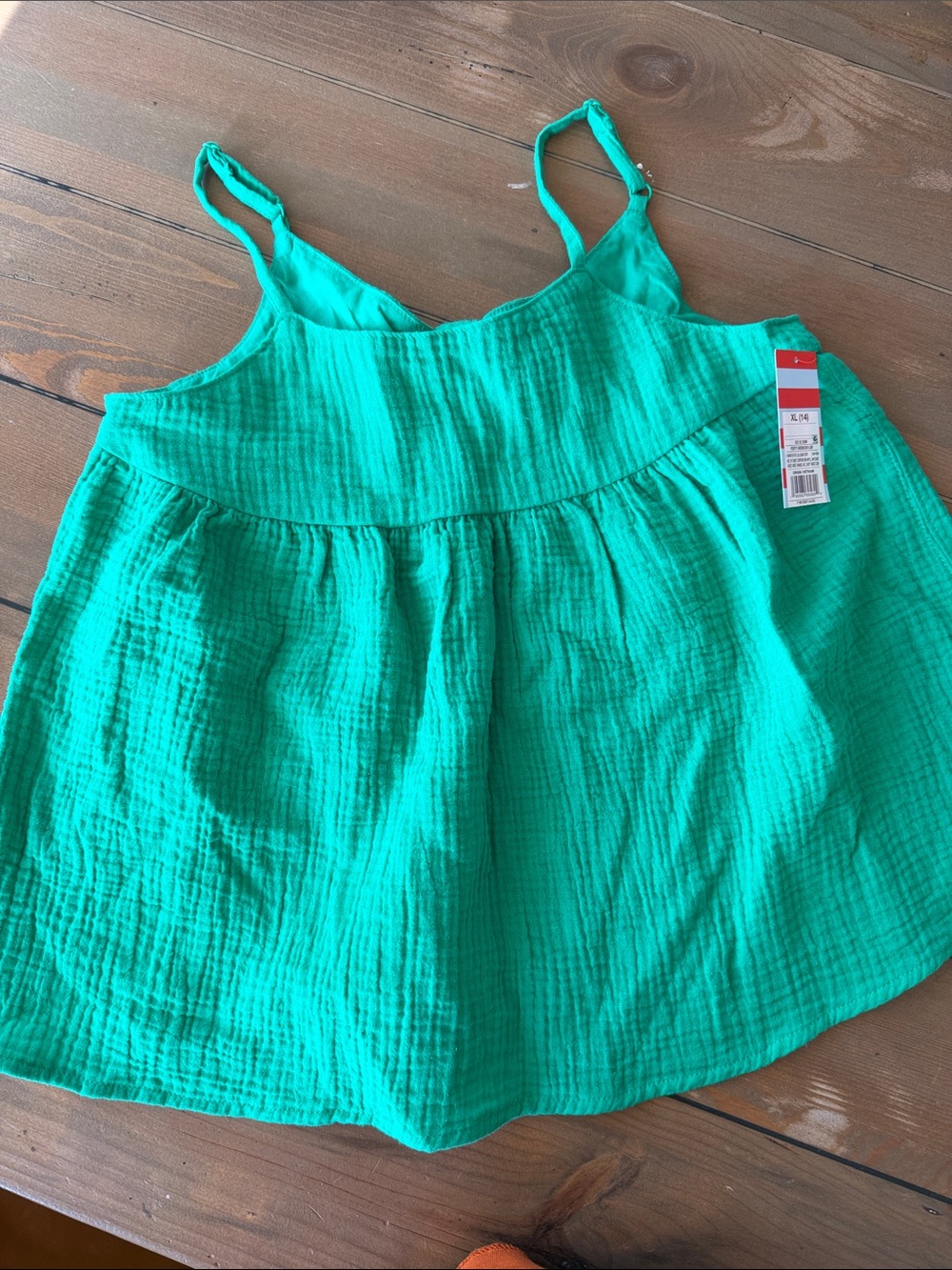 Kids Green Textured Peplum Top - Picture 1 of 3